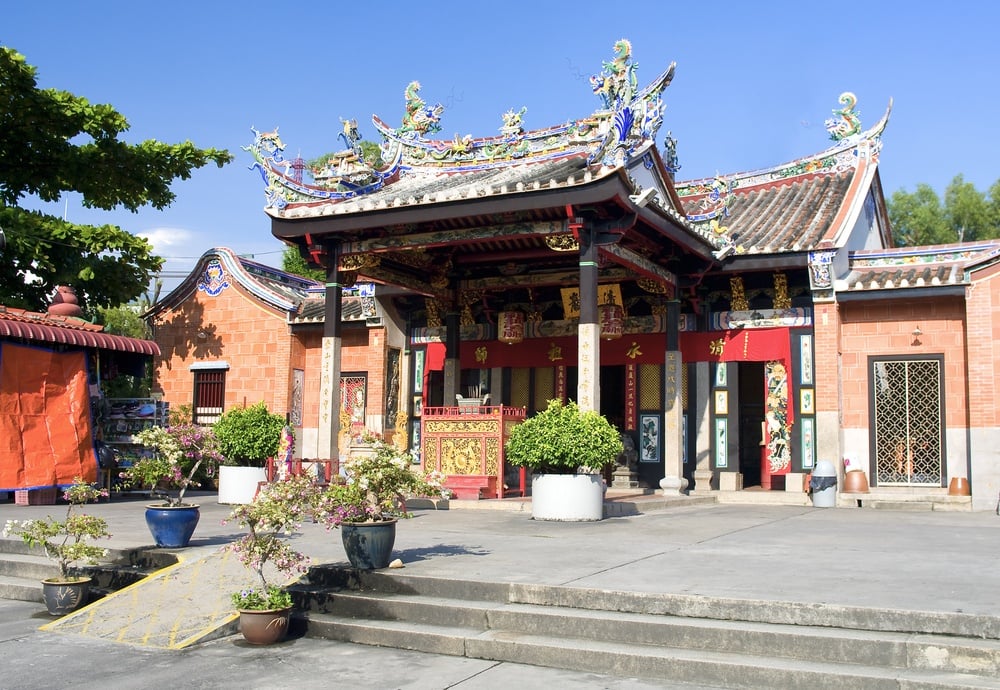 Snake Temple designed in a chinese style in penang
