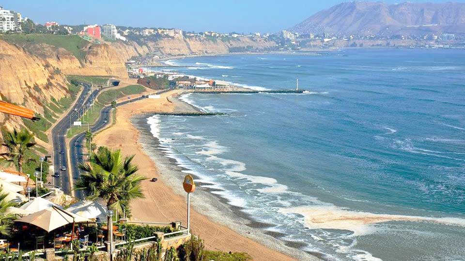 A beach in Peru in Summer