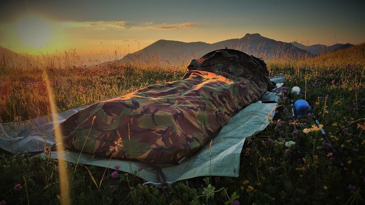 Bivy sacks are a lighter option vs. tents for camping