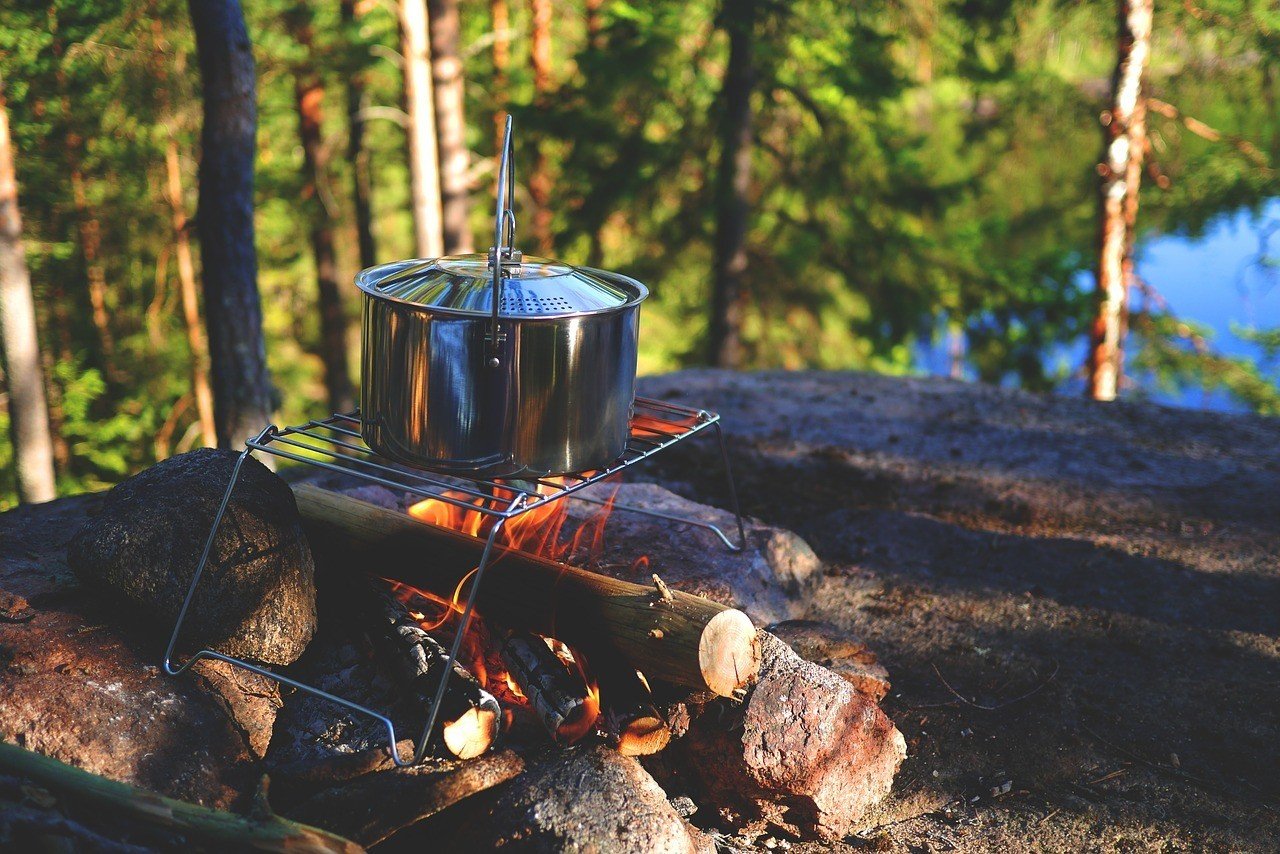 Cooking a campfire meal is the best after a hard day adventuring