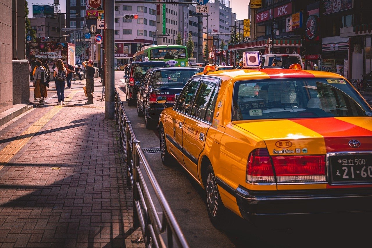 A taxi in Japan