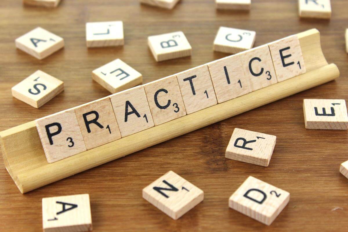 Practice is the one true best method to learn a new language