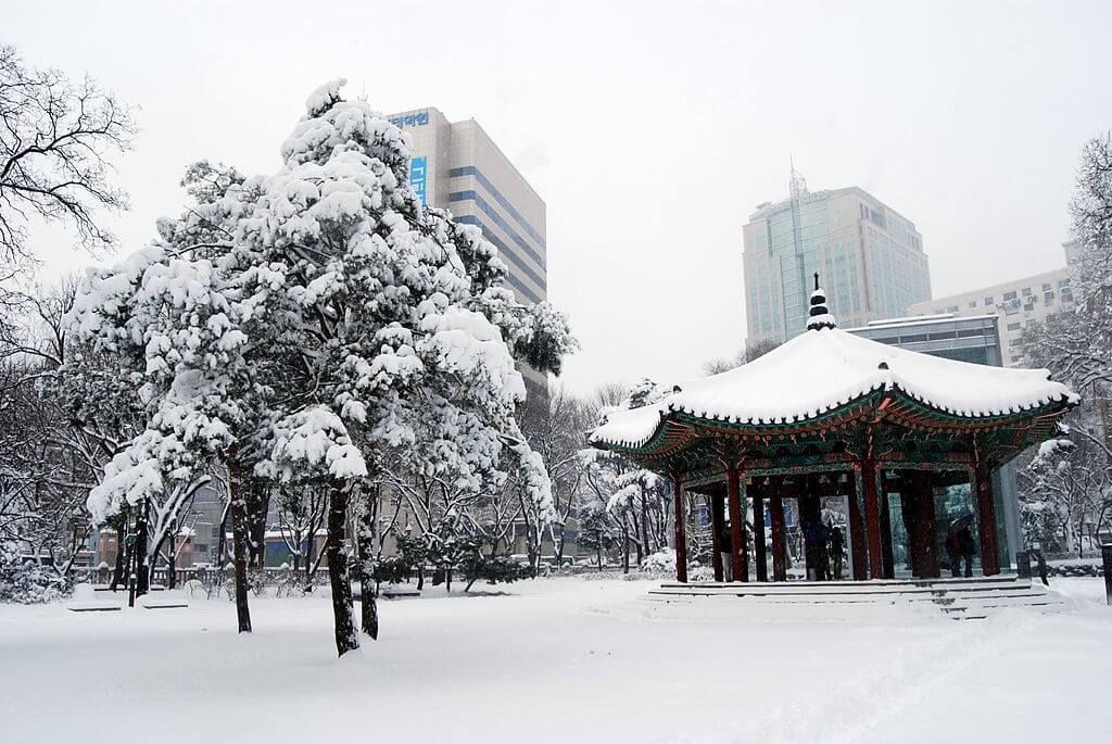 Backpacking Seoul in Winter is super pretty and cheaper too