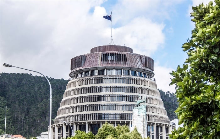 The Beehive is one of Wellington's tourist attractions