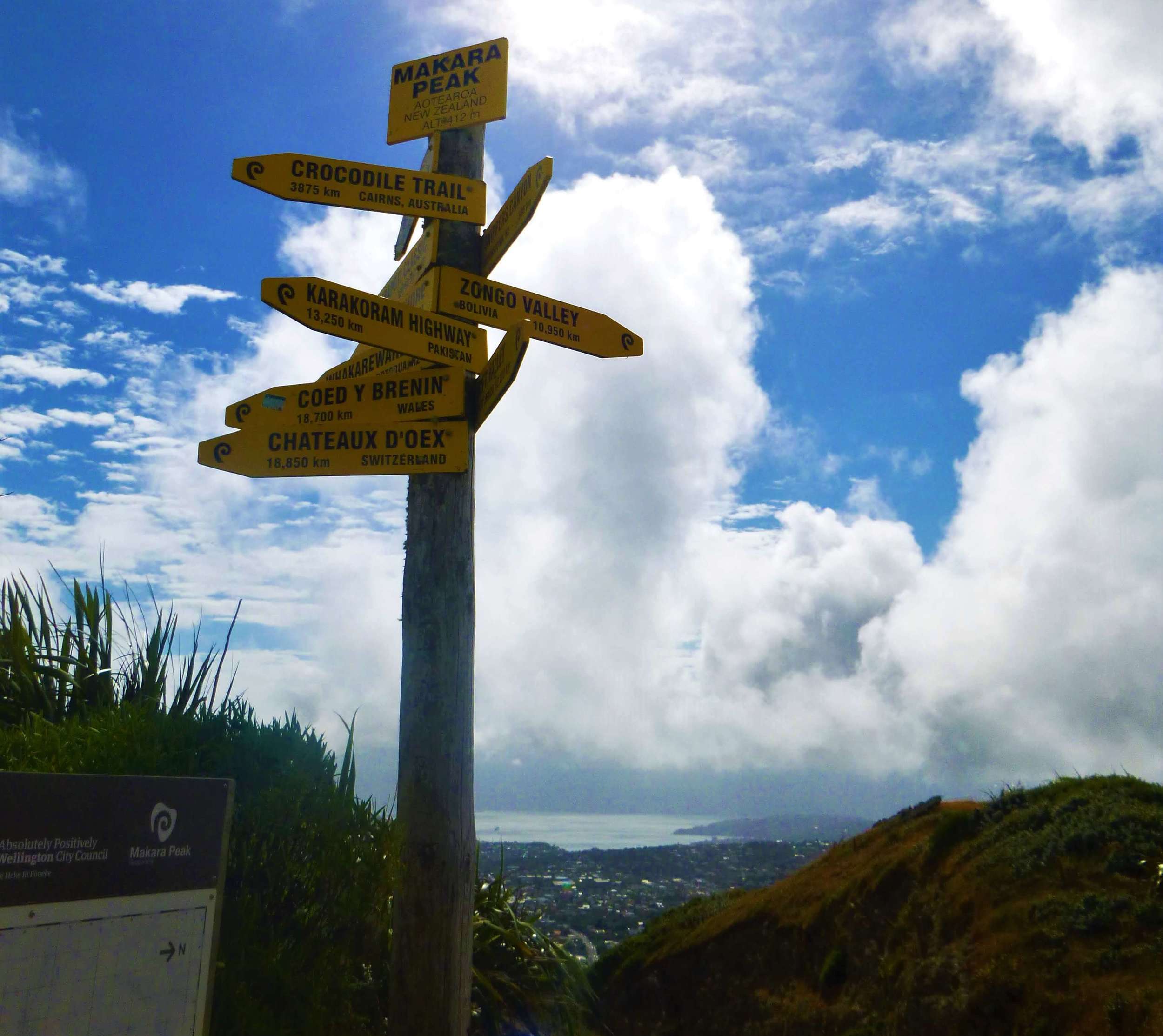 Walking in Wellington presents excellent vistas