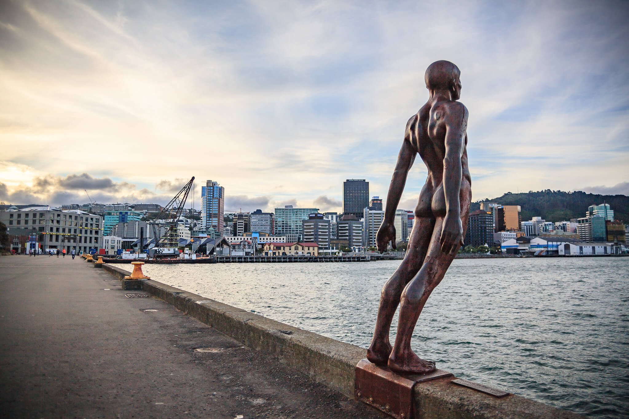 The famous sculpture on at the harbour