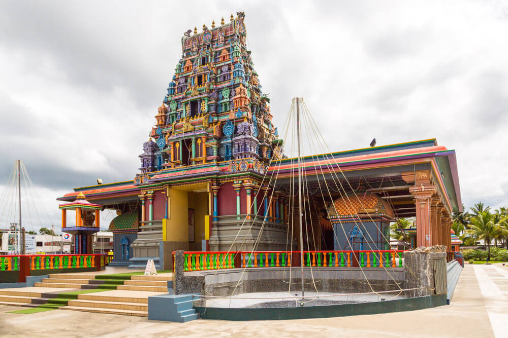 colourful temple seen in Nadi while staying in Fiji