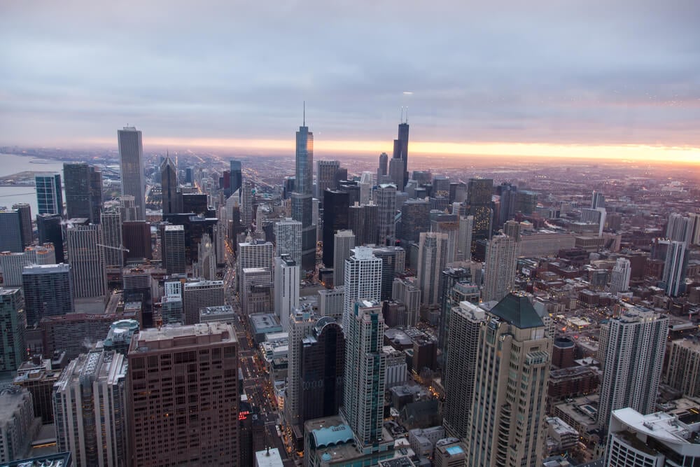 Stand Above the City Skyline at Chicago Sky deck