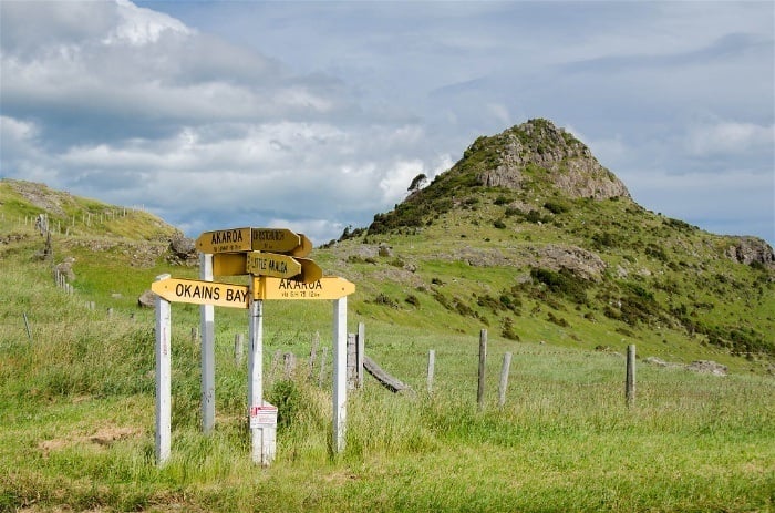 The Banks Peninsula is an easy day trip from Christchurch