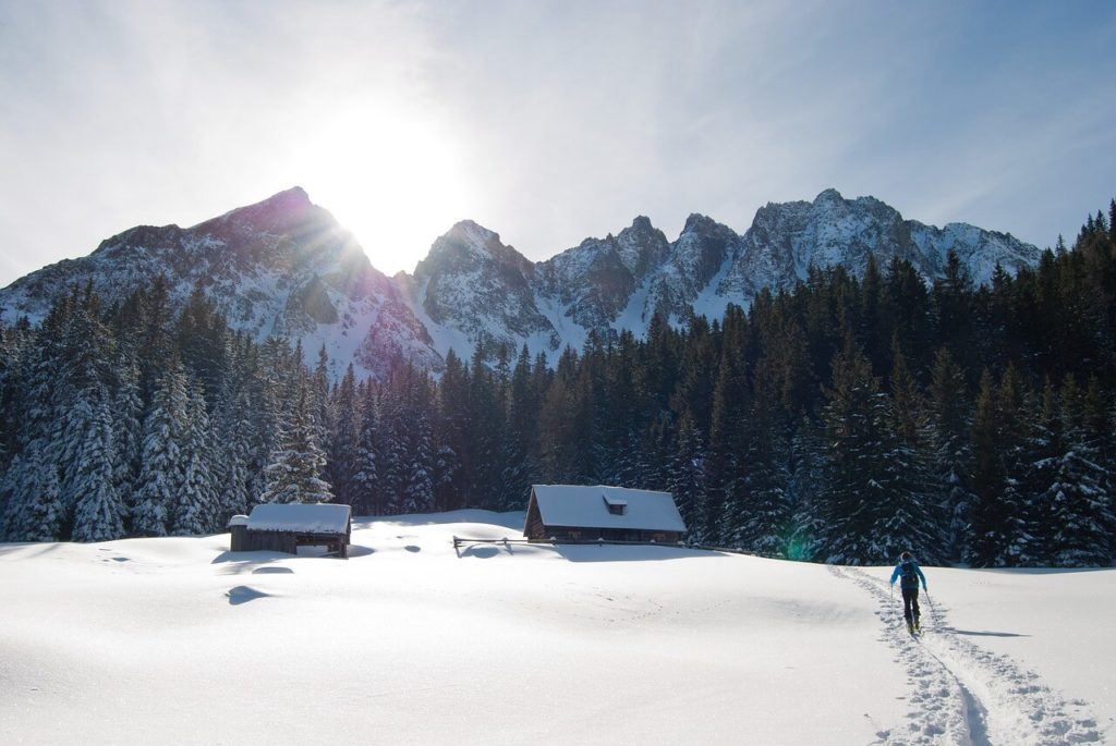 Skiing at the ski fields in Temple Basin