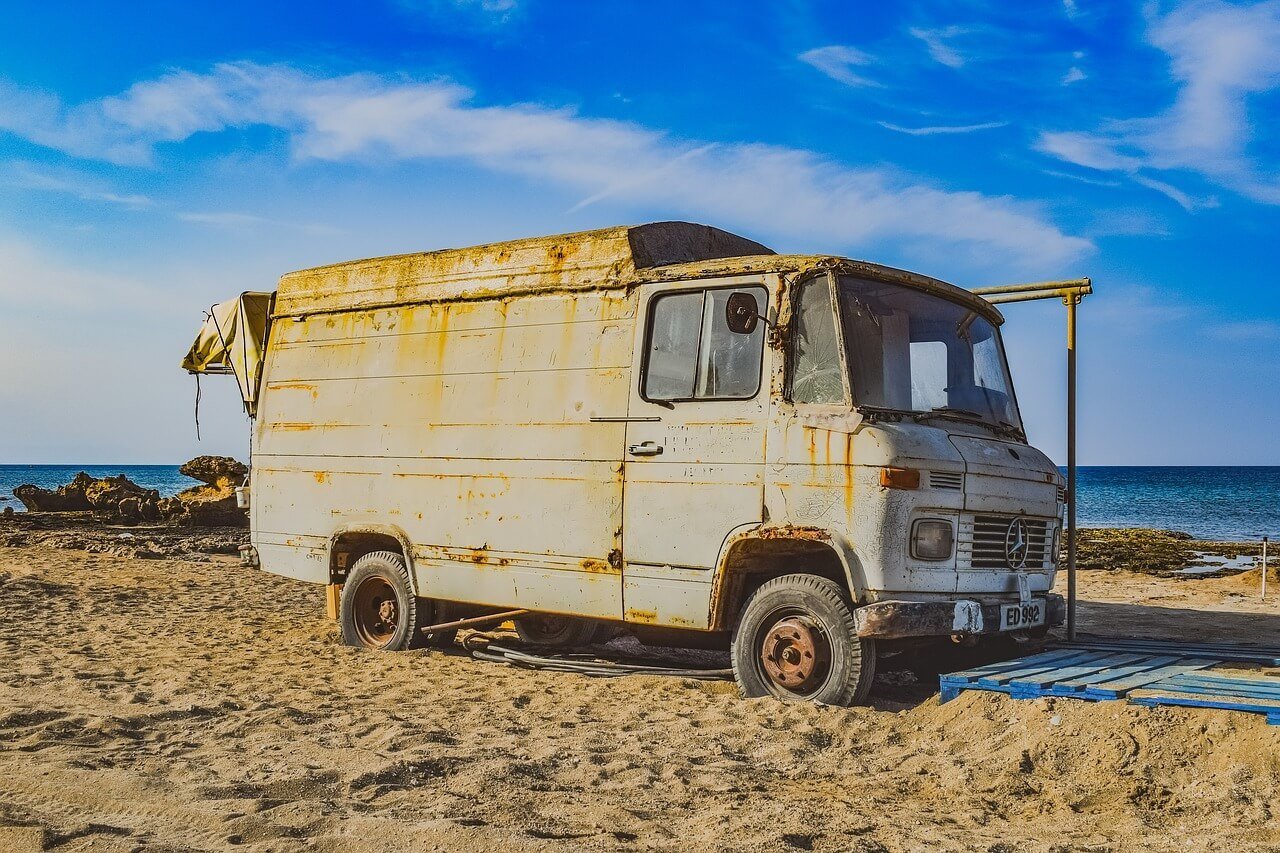 A vrusted van not suited to bring on a road trip