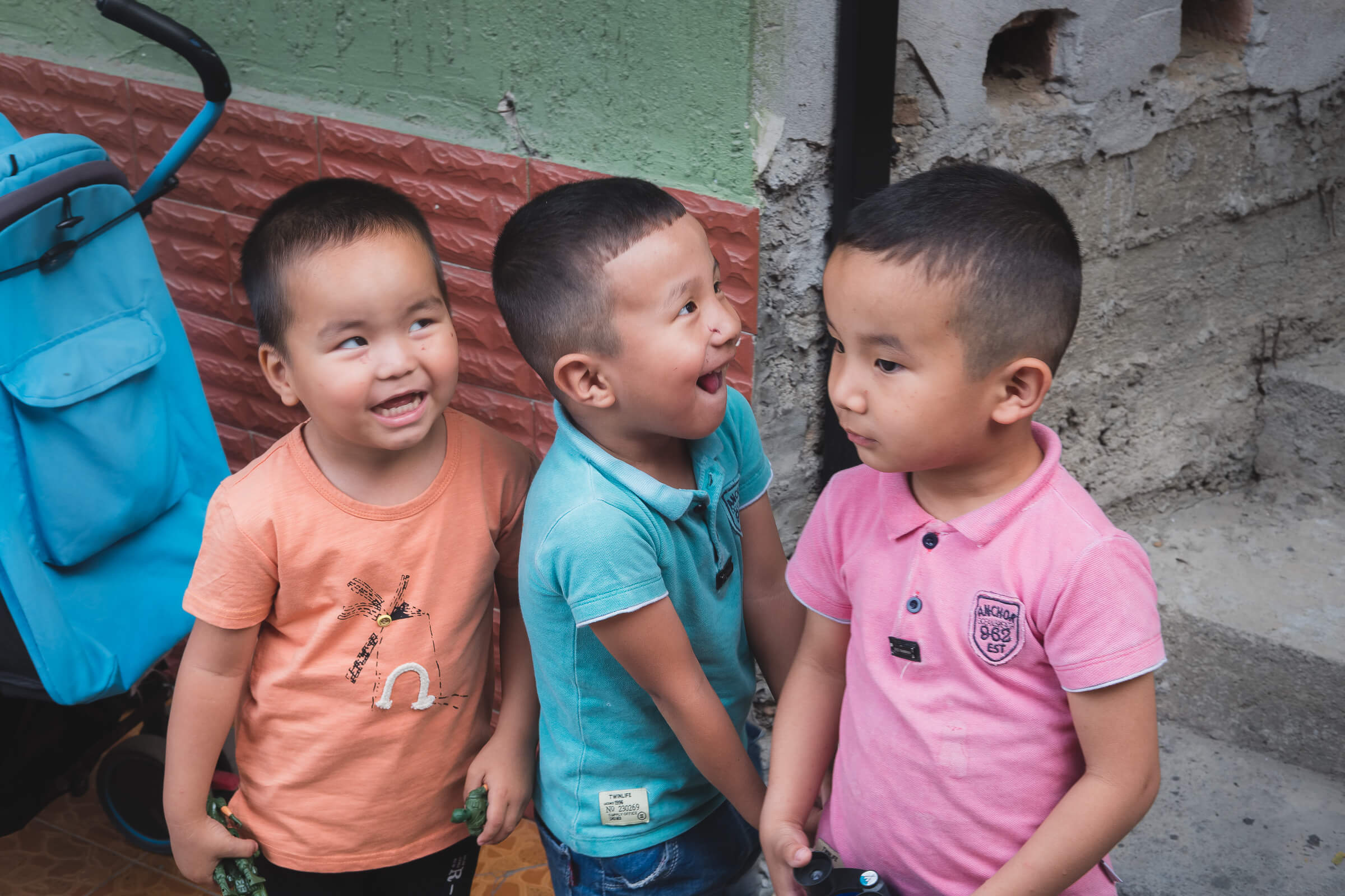 kids playing in osh kyrgyzstan