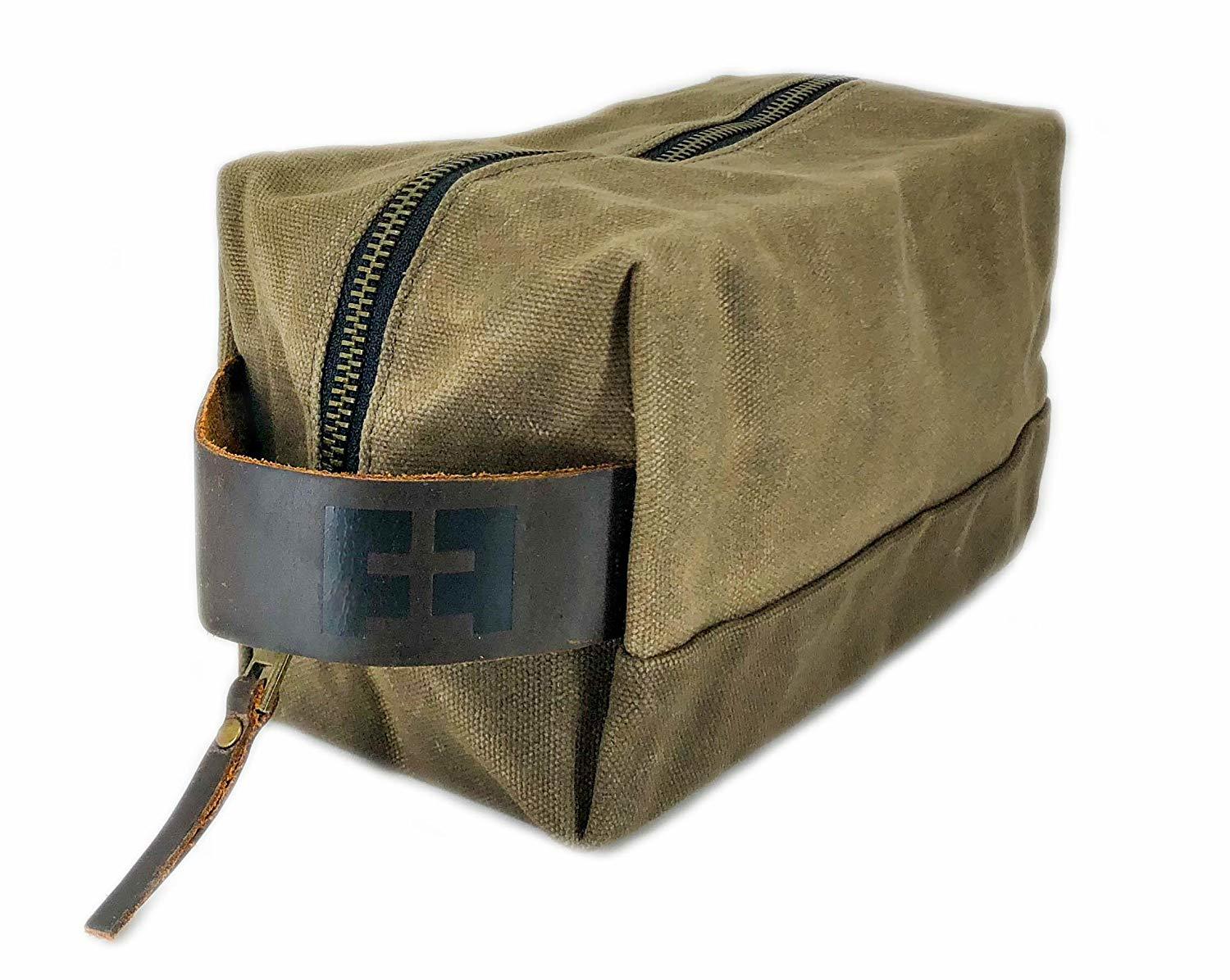 Best Men's Travel Toiletry Bag - Vintage Retro-Look Waxed Canvas - Bayfield  Bags