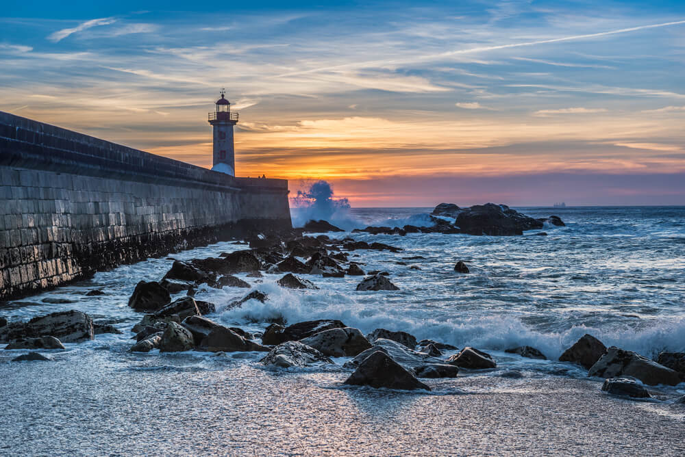 Sunset at Foz do Douro