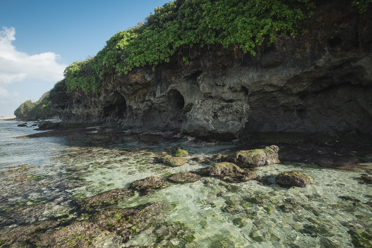 clear water at green bowl beach