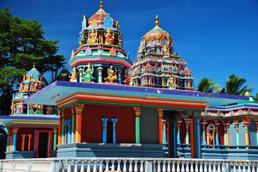 A hindu temple on Fiji in the pacific ocean. 