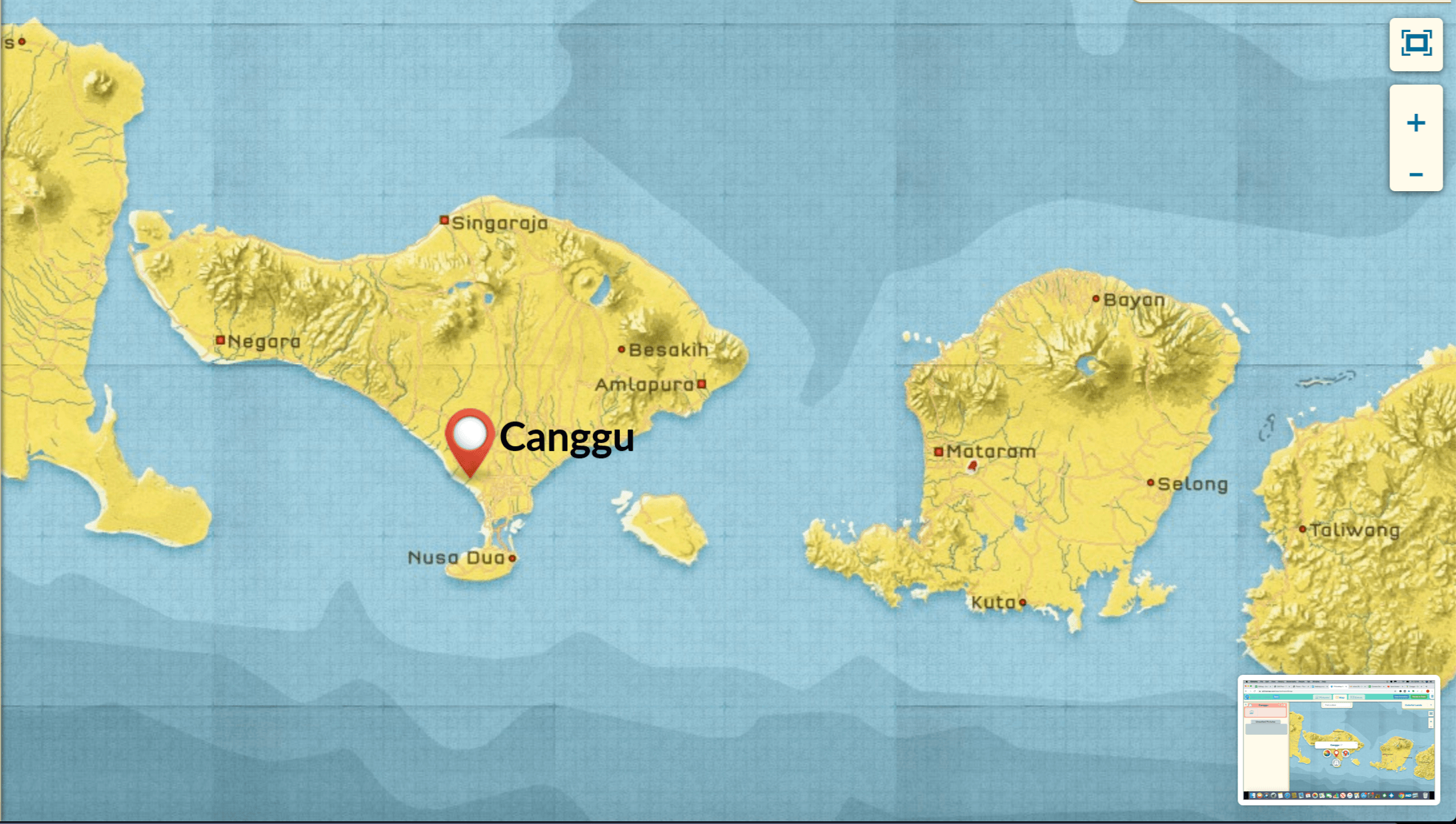 Cangggu Map