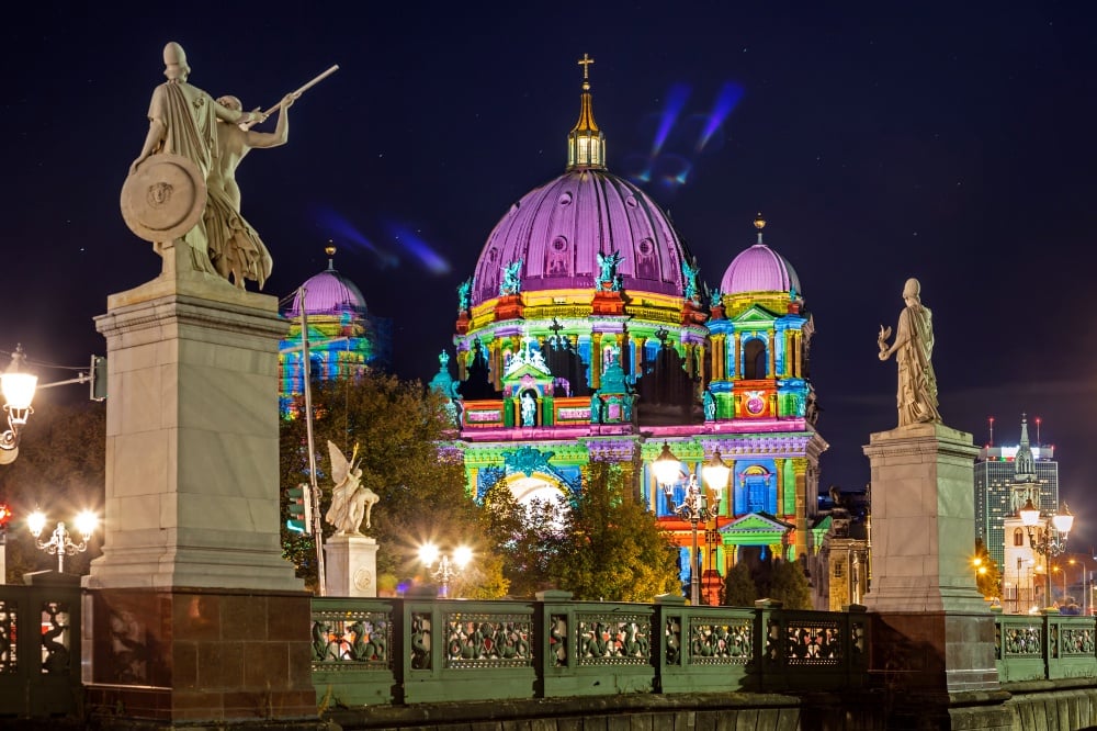 Cruise around Berlin while watching the Festival of Lights.