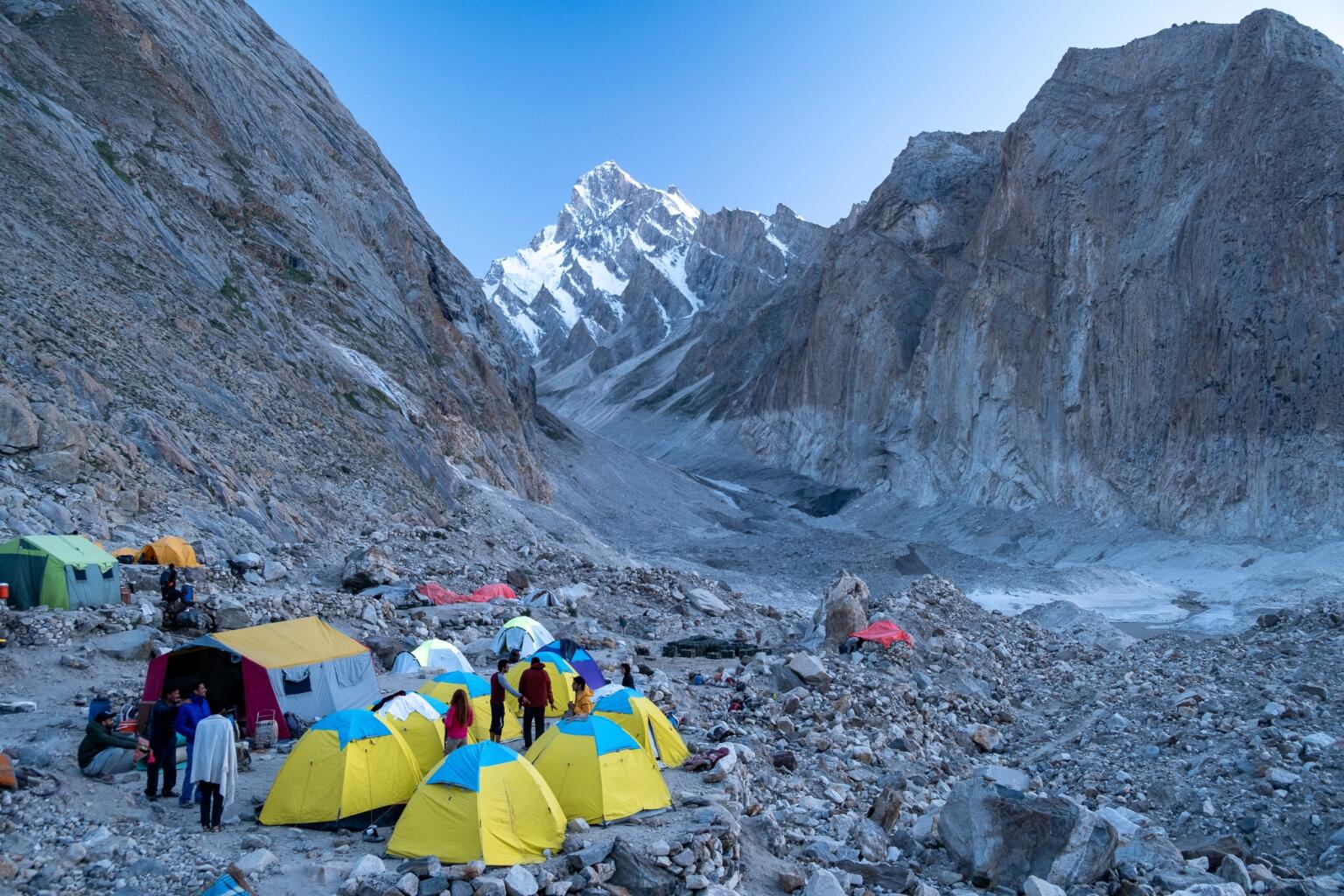 k2 trek camping