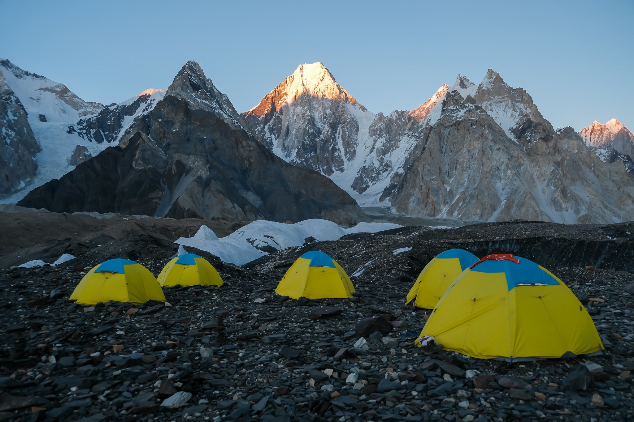 A group of the best hiking tents at K2