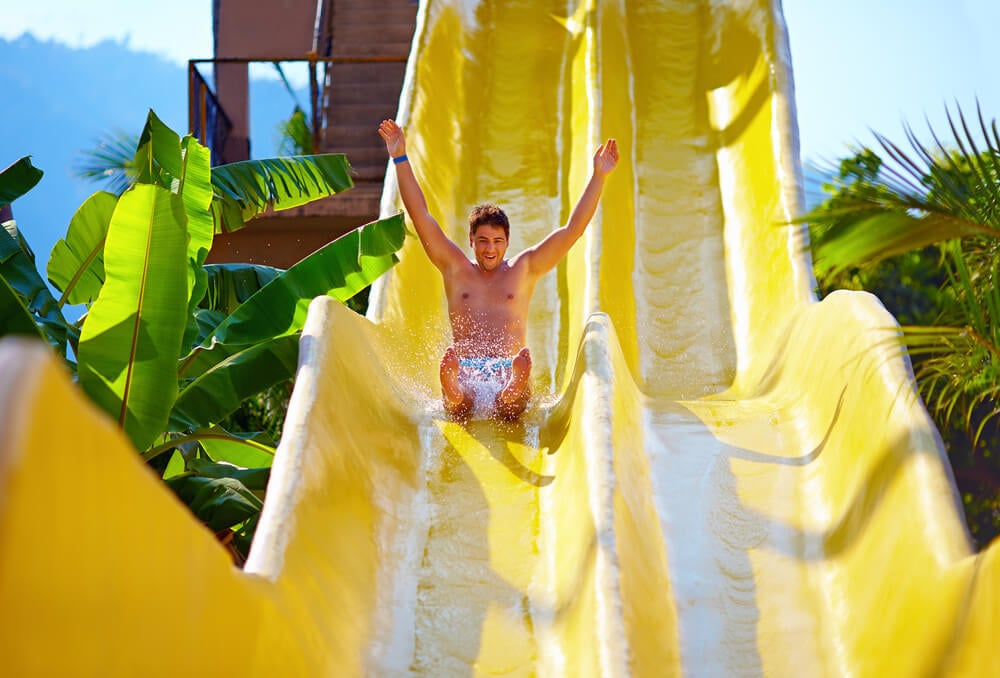 Have an amazing day on the jungle waterslides