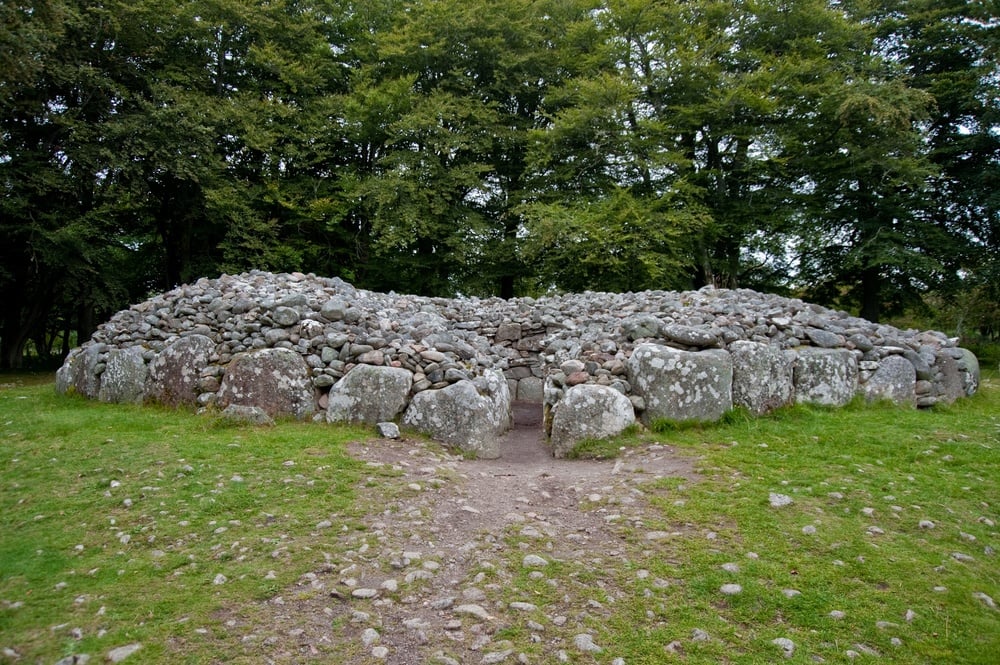 Visit the final resting places of Bronze-Age Highlanders at Clava Cairns in Inverness.