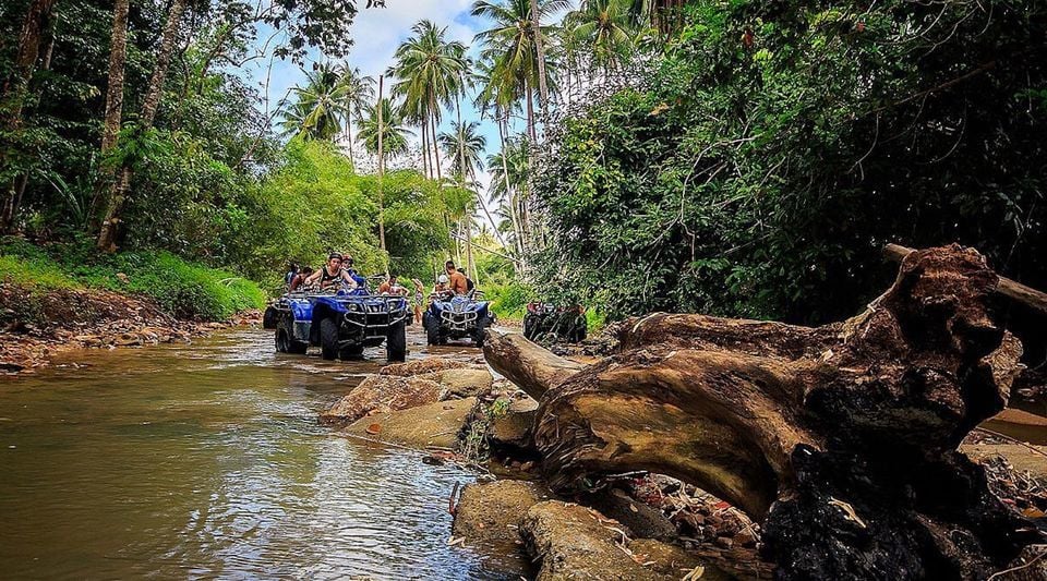 Quad bike around the jungle