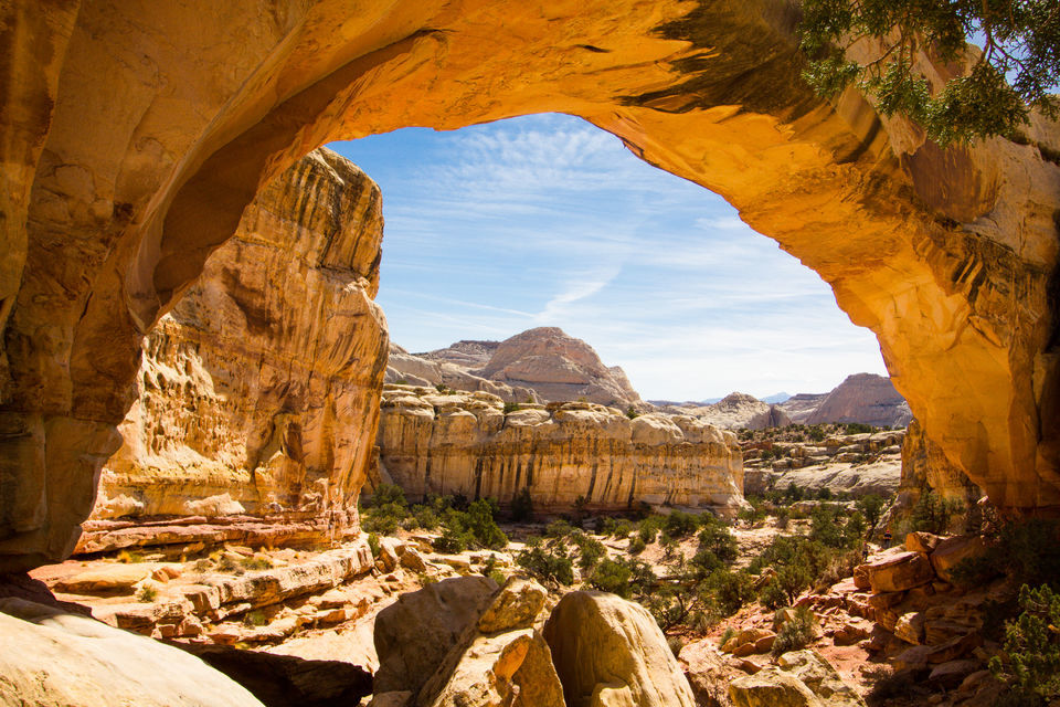 Explore the rock formations in Utah.
