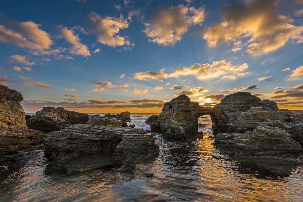 Agios Theologos Beach at sunset