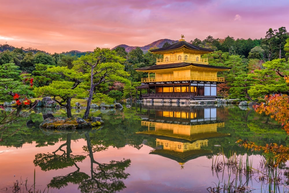 A temple in Kyoto looking spectacular