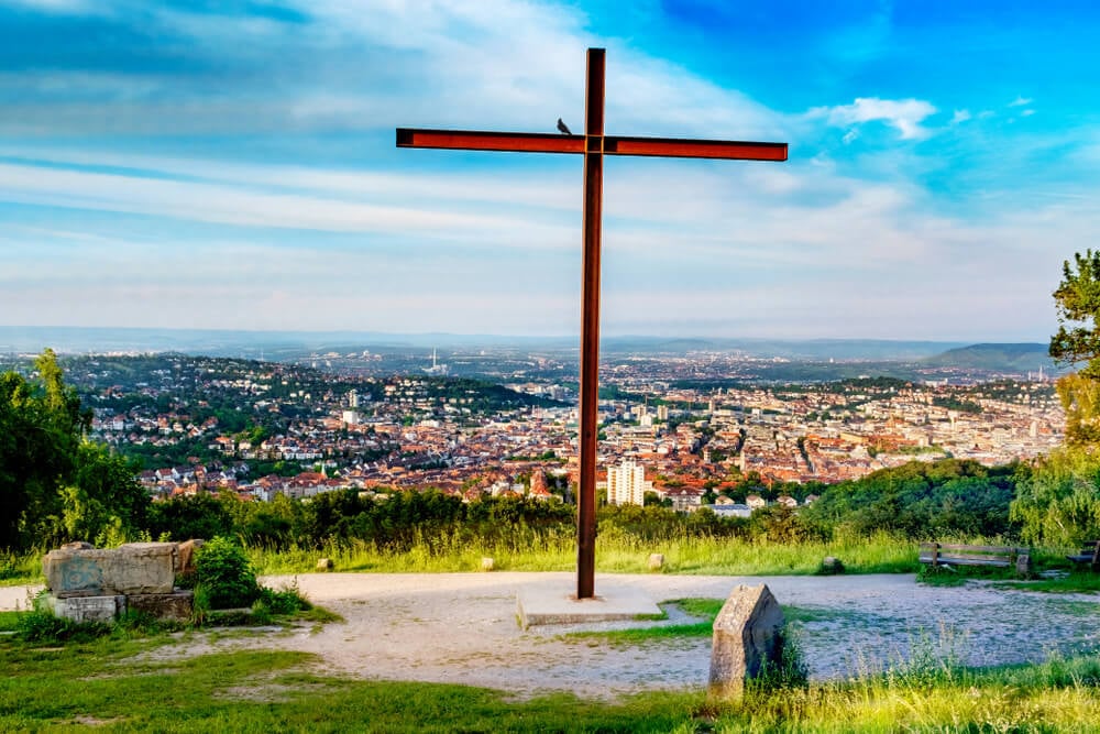 One of the highest points in Stuttgart, Rubble Hill (Birkenkopf)