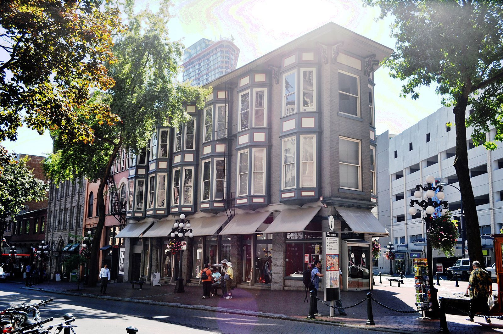 Street corner in Gastown, Vancouver