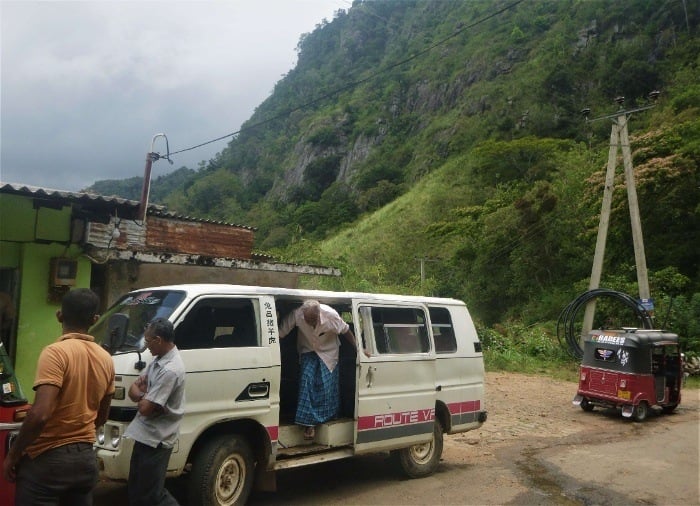 The van parked at Corbet's Gap