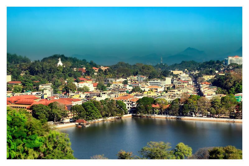 Kandy lake, city and various attractions