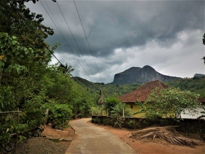 Stormy weather in Meemure, Sri Lanka