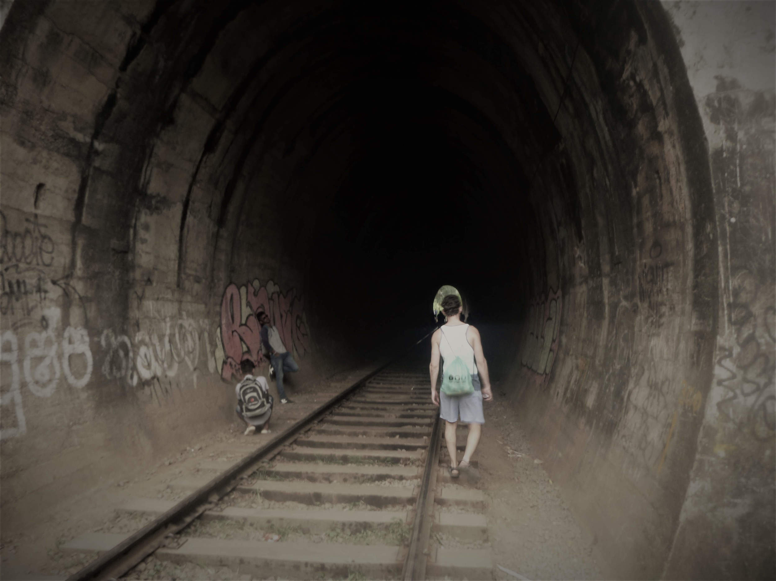 A man travelling alone in Sri Lanka