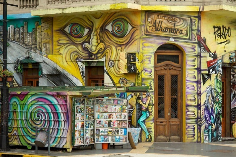 Street art in Buenos Aires. 