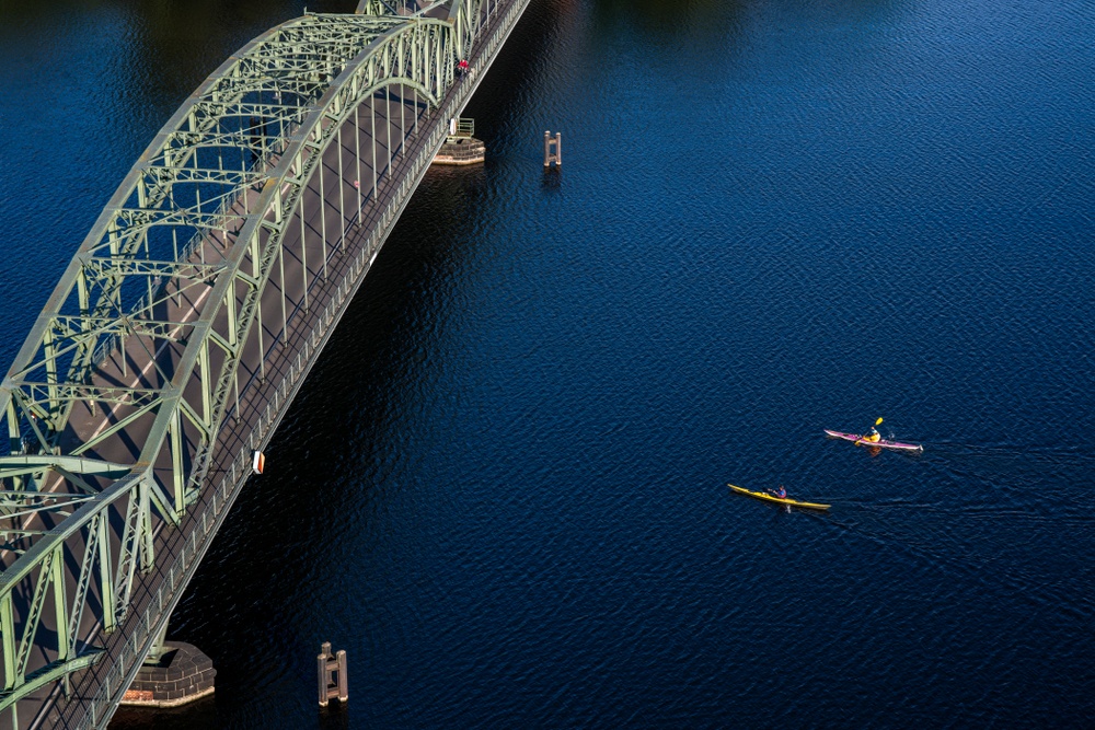 Kayaking through Berlin.