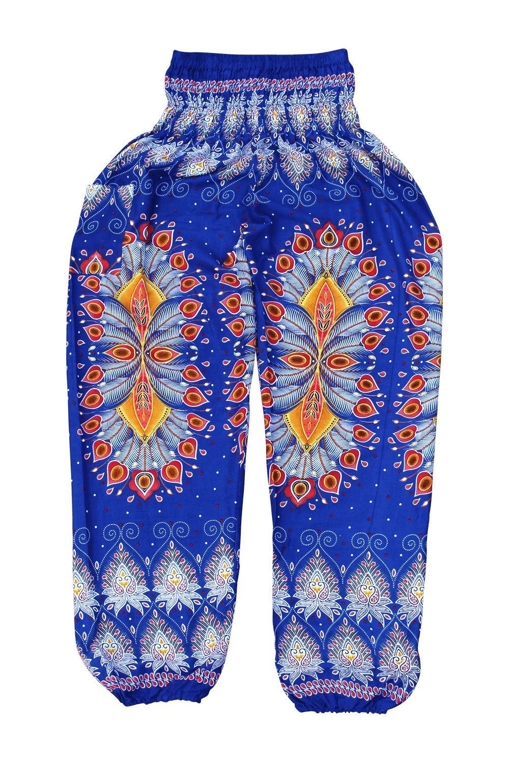 Bohemian Island Blue Blossom Harem Pants