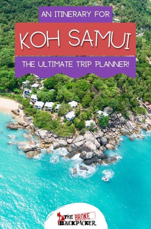 koh samui travel itinerary