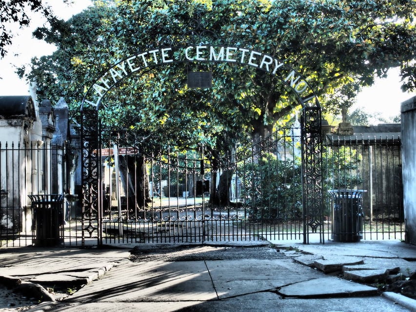 New Orlean's oldest municipal cemetery, Lafayette.