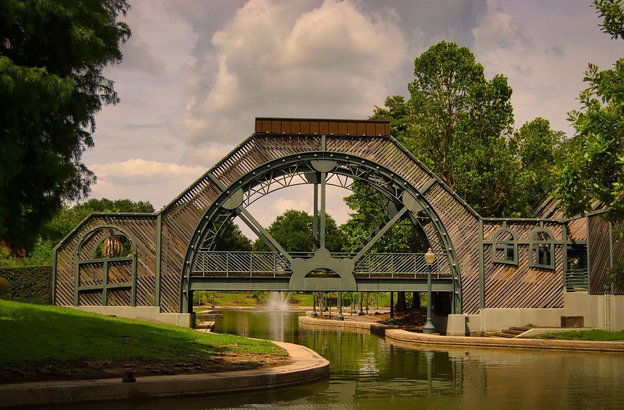 Stroll around Louis Armstrong Park in New Orleans.