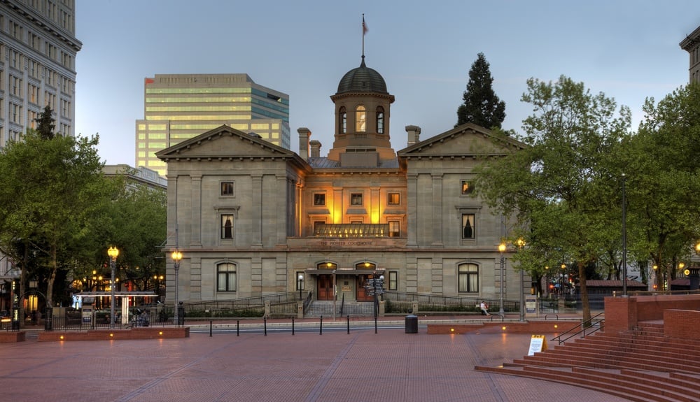 Pioneer Courthouse Square Portland