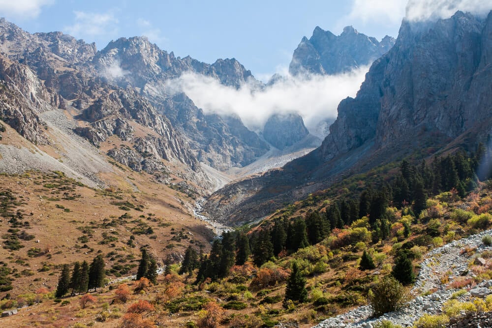 ala archa national park near bishkek kyhrgyzstan