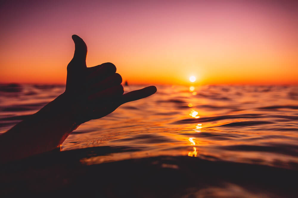 Flashing the shaka at Sri Lanka's surf