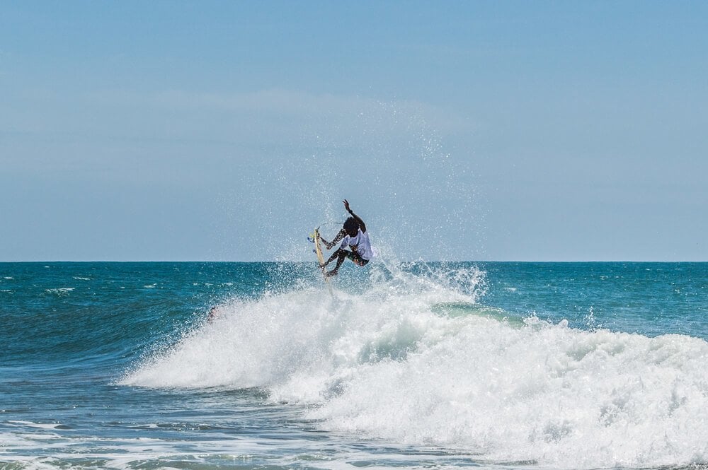 Local surfing in Arugam Bay