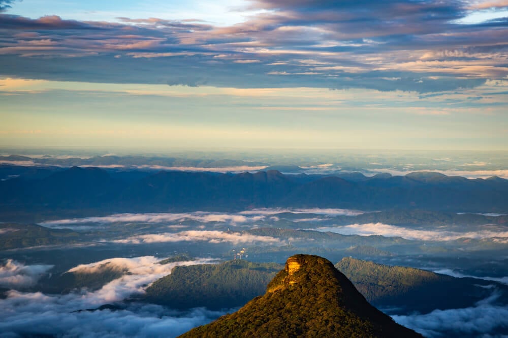 Adam's Peak - the tallest mountain in Sri Lanka