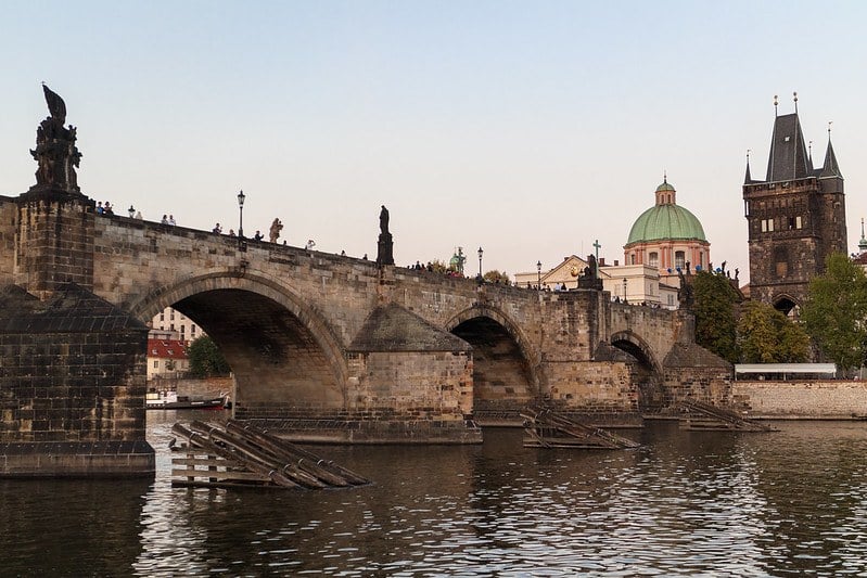 Stroll across Charles Bridge