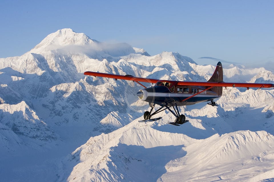 Do a fly by of Denali