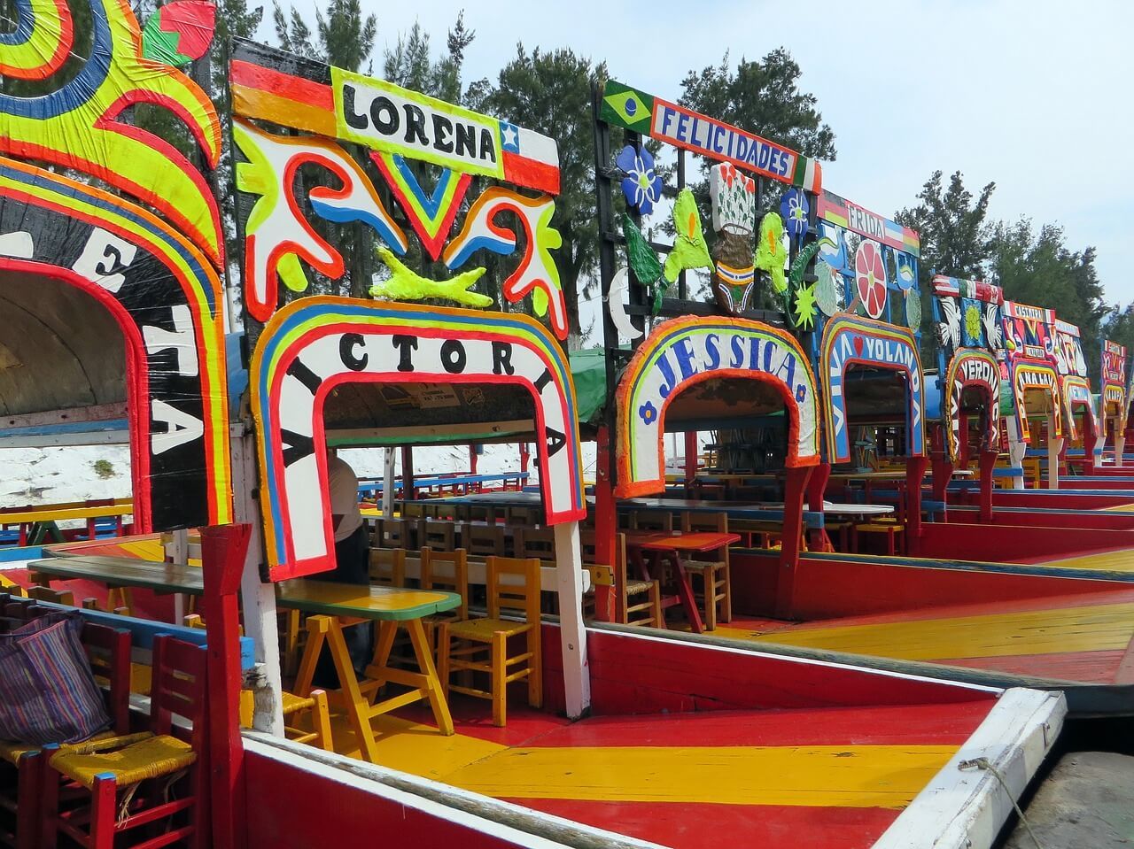 tourist attractions in cancun mexico Party on a colourful barge